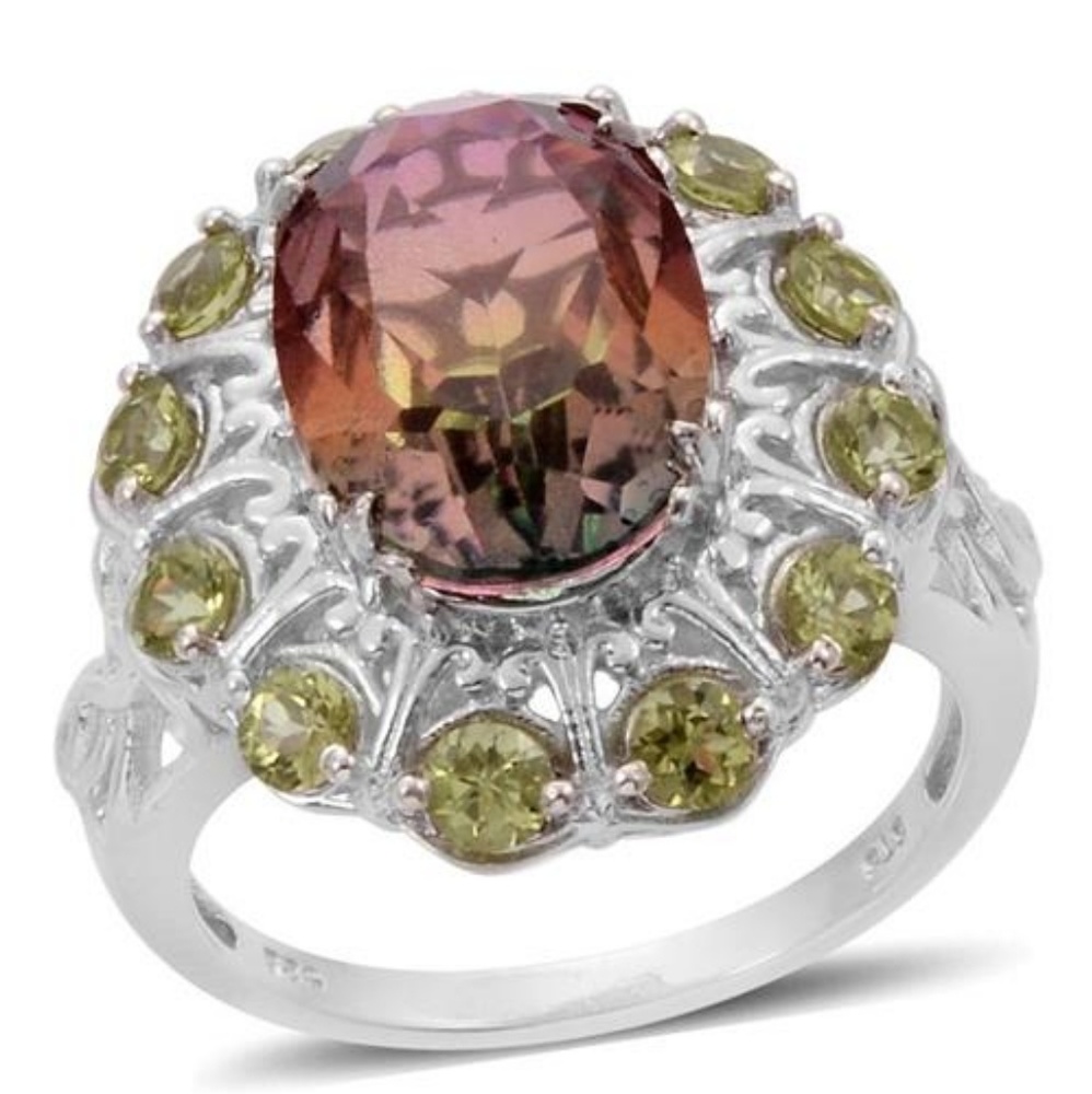 Genuine Platinum over Sterling Silver .925 ring